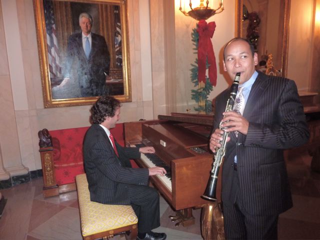 Eli Yamin and Evan Christopher play Sophisticated Lady at the White House